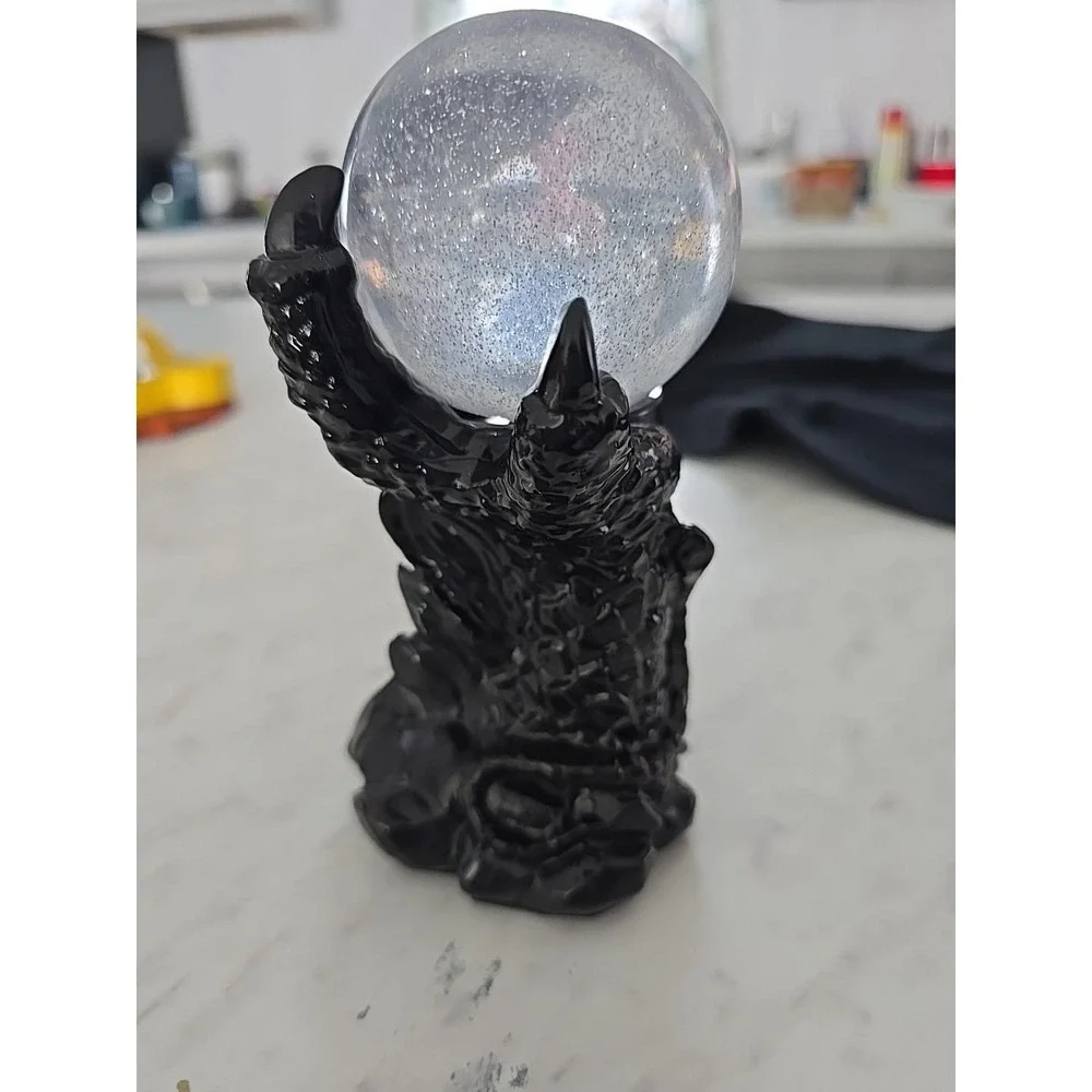 Handmade Resin‎ Dragon Claw With Crystal Ball   Tea Holder Decoration Gift 690